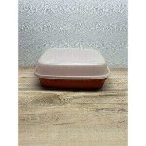 Vtg Tupperware # 1294-8 Large Meat Keeper Marinade Container With Lid